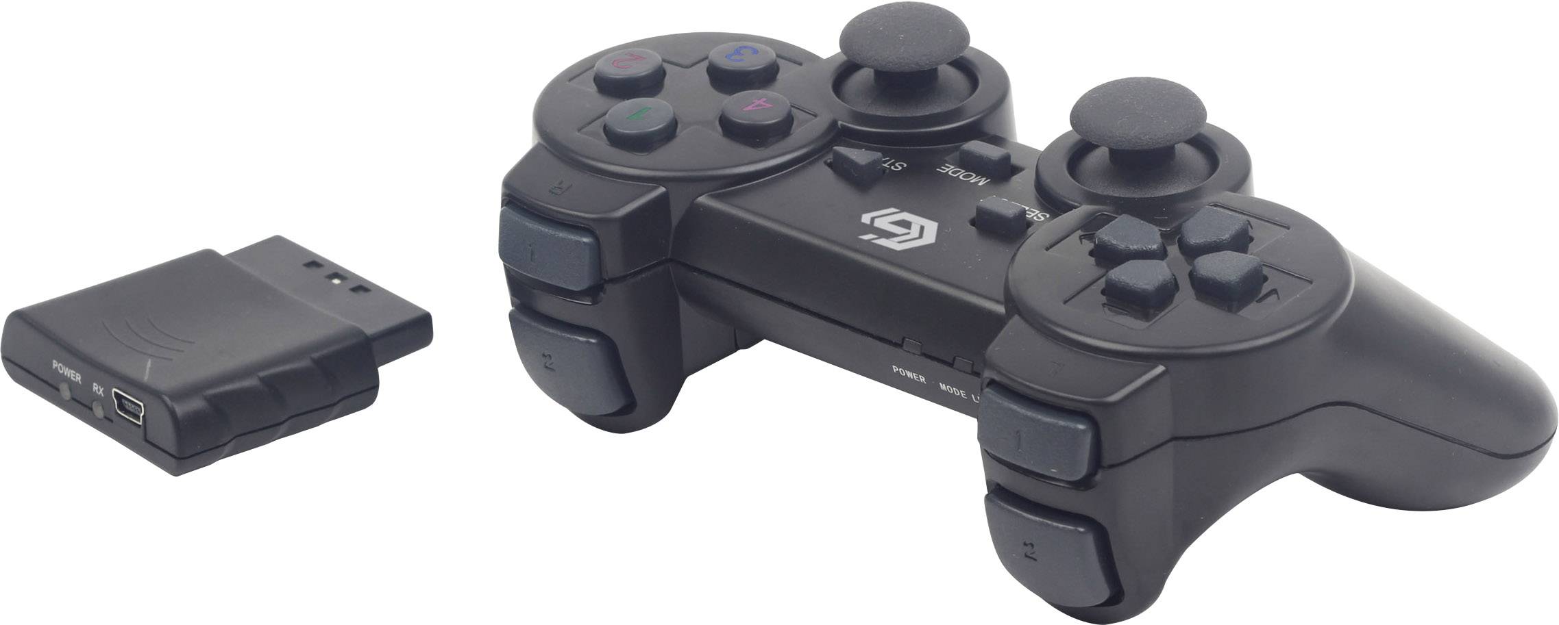 Gembird JPD-WDV-01 Gamepad PC, PlayStation 2, PlayStation 3 Schwarz