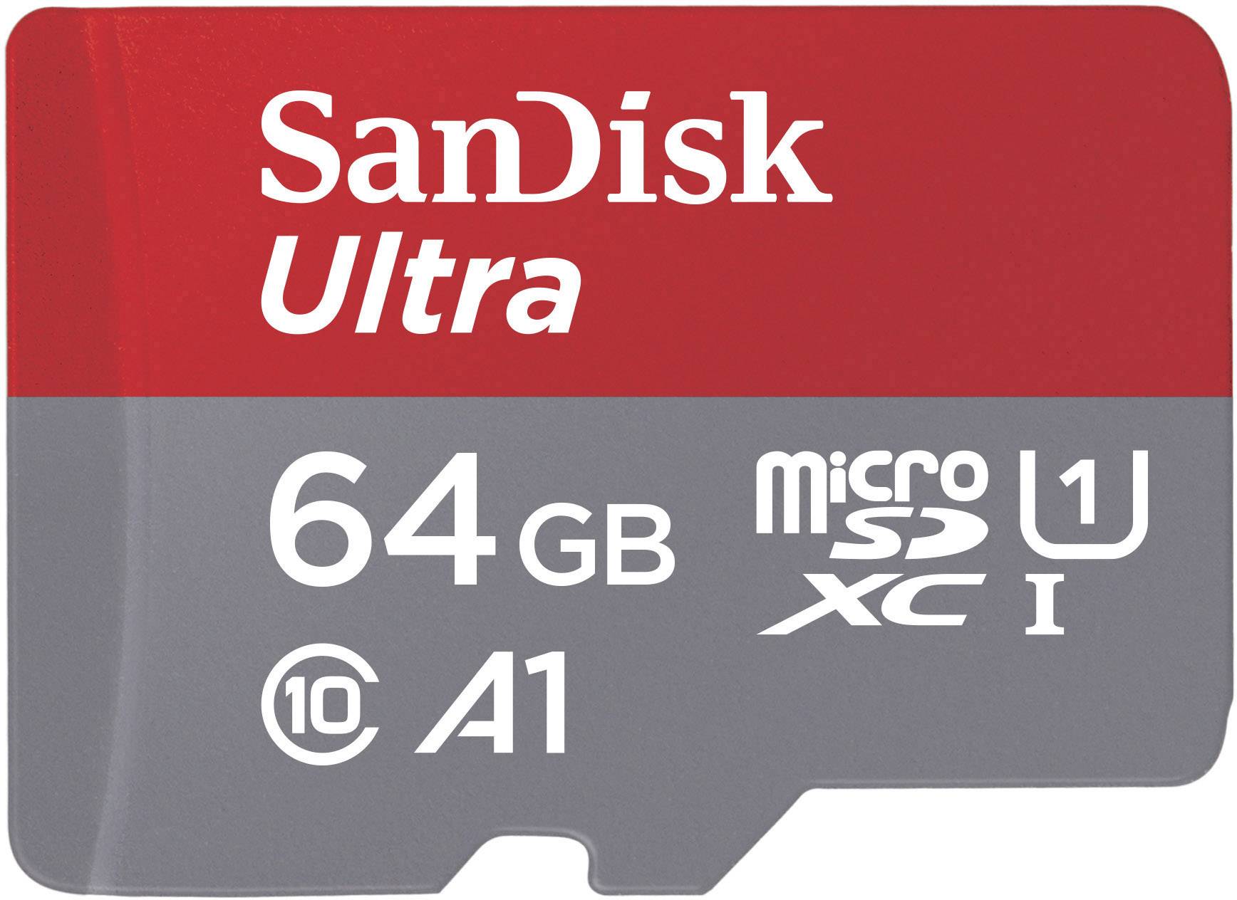SanDisk Ultra™ Photo microSDXC-Karte 64 GB Class 10, UHS-I A1-Leistungsstandard, inkl. SD-Adapter, inkl. Android-Software