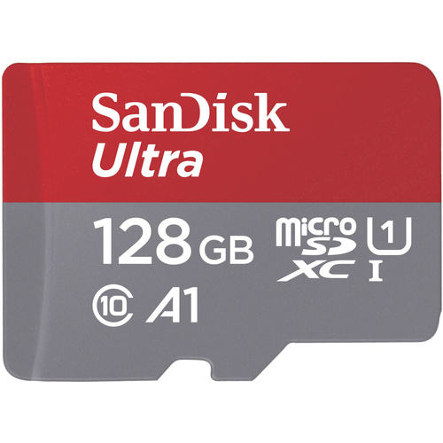 SanDisk Ultra™ Photo microSDXC-Karte 128GB Class 10, UHS-I A1-Leistungsstandard, inkl. SD-Adapter, inkl. Android-Software