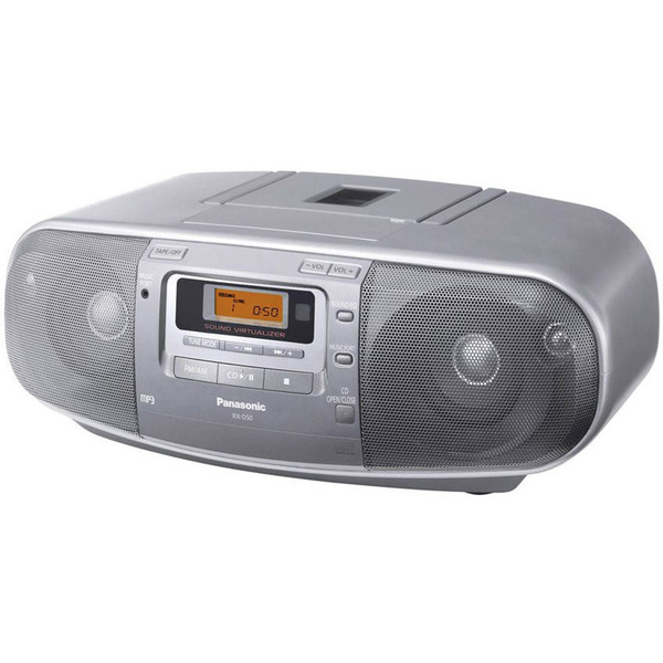 Panasonic RX-D50AEG CD-Radio UKW CD, Kassette Silber