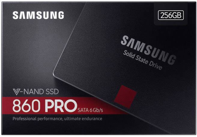 Samsung 860 PRO 256 GB Interne SATA SSD 6.35 cm (2.5 Zoll) SATA 6 Gb/s Retail MZ-76P256B/EU