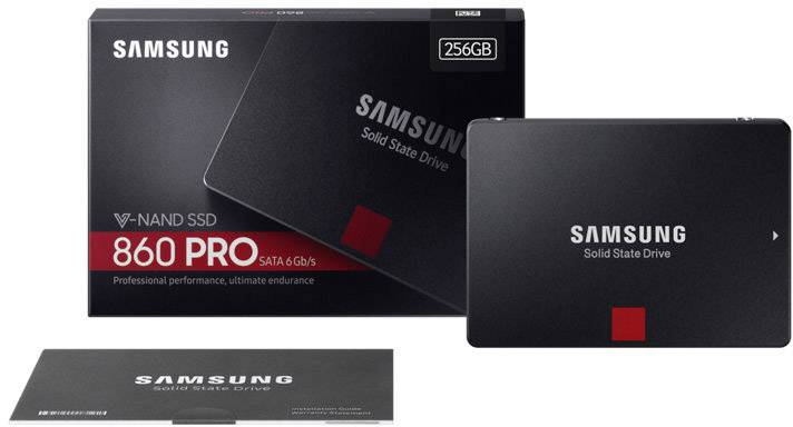 Samsung 860 PRO 256GB Interne SATA SSD 6.35cm (2.5 Zoll) SATA 6 Gb/s Retail MZ-76P256B/EU