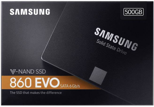 Samsung 860 EVO 500 GB Interne SATA SSD 6.35 cm (2.5 Zoll) SATA 6 Gb/s Retail MZ-76E500B/EU