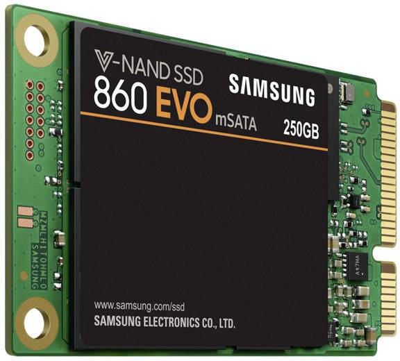 Samsung MZ-M6E250BW Interne mSATA SSD 250GB Retail mSATA