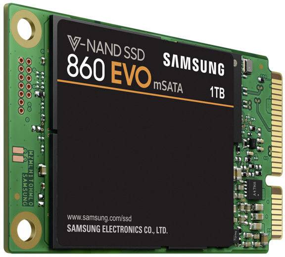 Samsung MZ-M6E1T0BW Interne mSATA SSD 1TB Retail mSATA