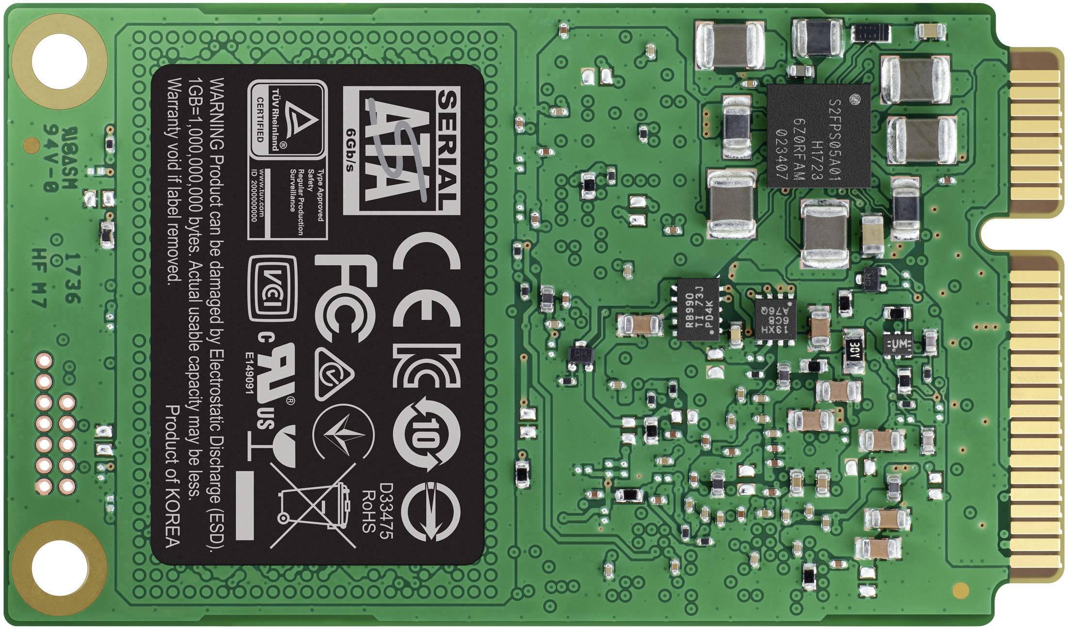 Samsung MZ-M6E1T0BW Interne mSATA SSD 1TB Retail mSATA