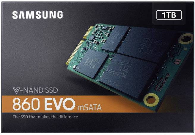 Samsung MZ-M6E1T0BW Interne mSATA SSD 1TB Retail mSATA