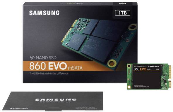 Samsung MZ-M6E1T0BW Interne mSATA SSD 1TB Retail mSATA