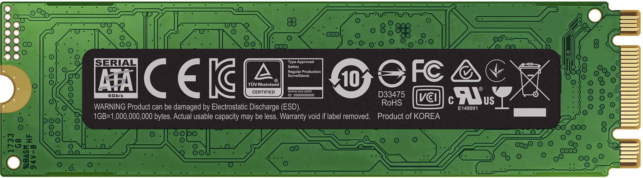 Samsung 860 EVO MZ-N6E1T0BW - SSD - verschlüsselt - 1 TB - intern - M.2 2280