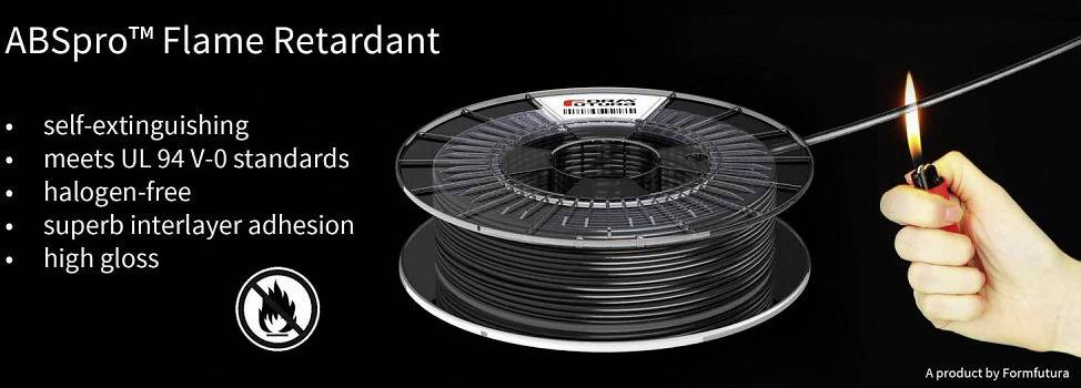 Formfutura 175ABSPRO-FLMRD-0500 ABSpro™ Flame Filament ABS flammhemmend 1.75mm 500g Schwarz 1St.