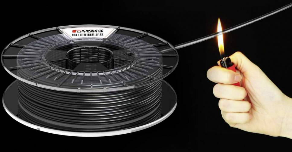 Formfutura 285ABSPRO-FLMRD-0500 ABSpro™ Flame Filament ABS flammhemmend 2.85mm 500g Schwarz 1St.