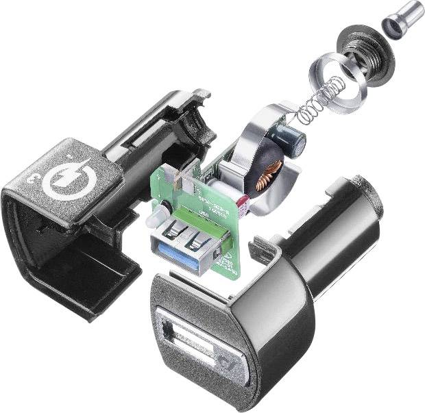 Cellularline CBRHUUSBQCK USB Ladegerät Schwarz