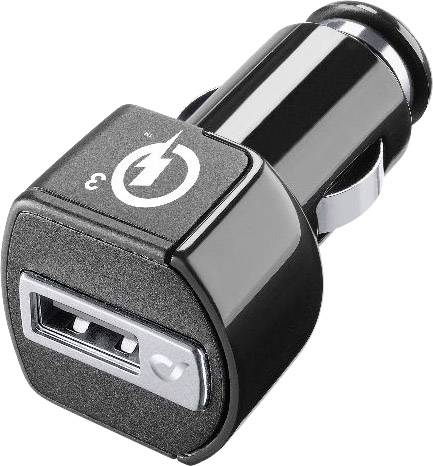 Cellularline CBRHUKITQCTYCK USB Ladegerät Schwarz