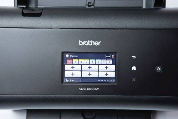 Brother ADS-2800W Duplex-Dokumentenscanner A4 600 x 600 dpi 30 Seiten/min, 60 Bilder/min USB, USB Host, LAN (10/100/1000MBit/s)