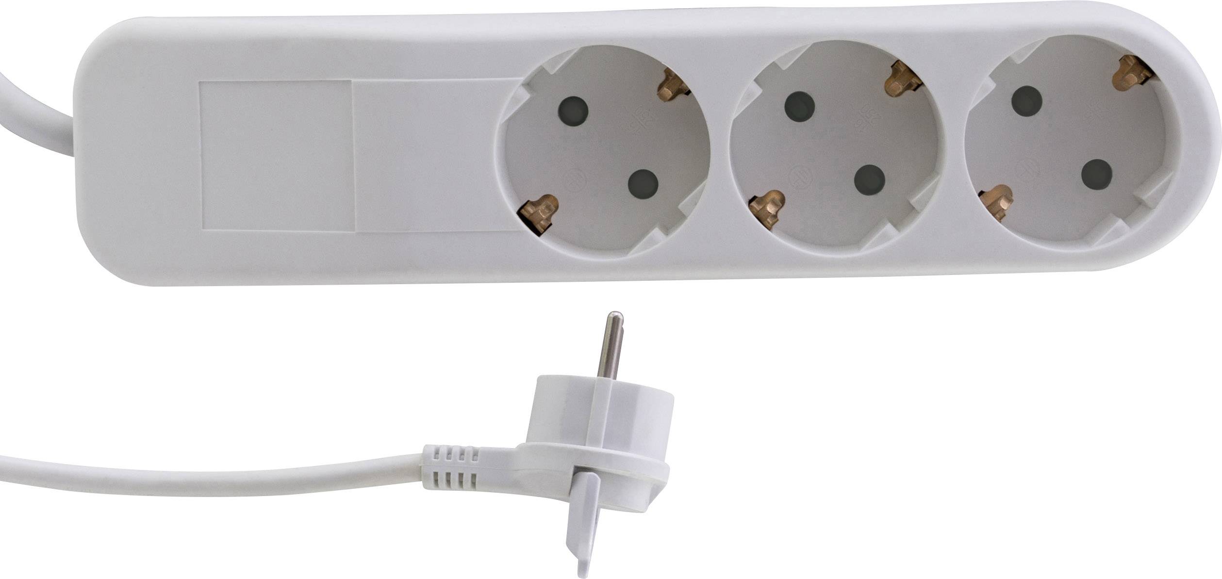 REV 0014330100 Steckdosenleiste ohne Schalter 3fach Weiß, Grau Schutzkontakt 1 St.