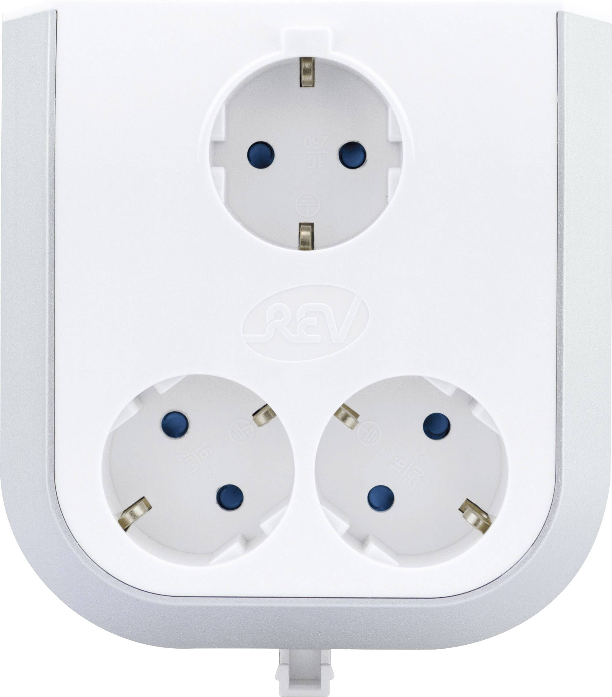 REV 0020330112-EF 3fach Steckdosen-Verteiler Weiß