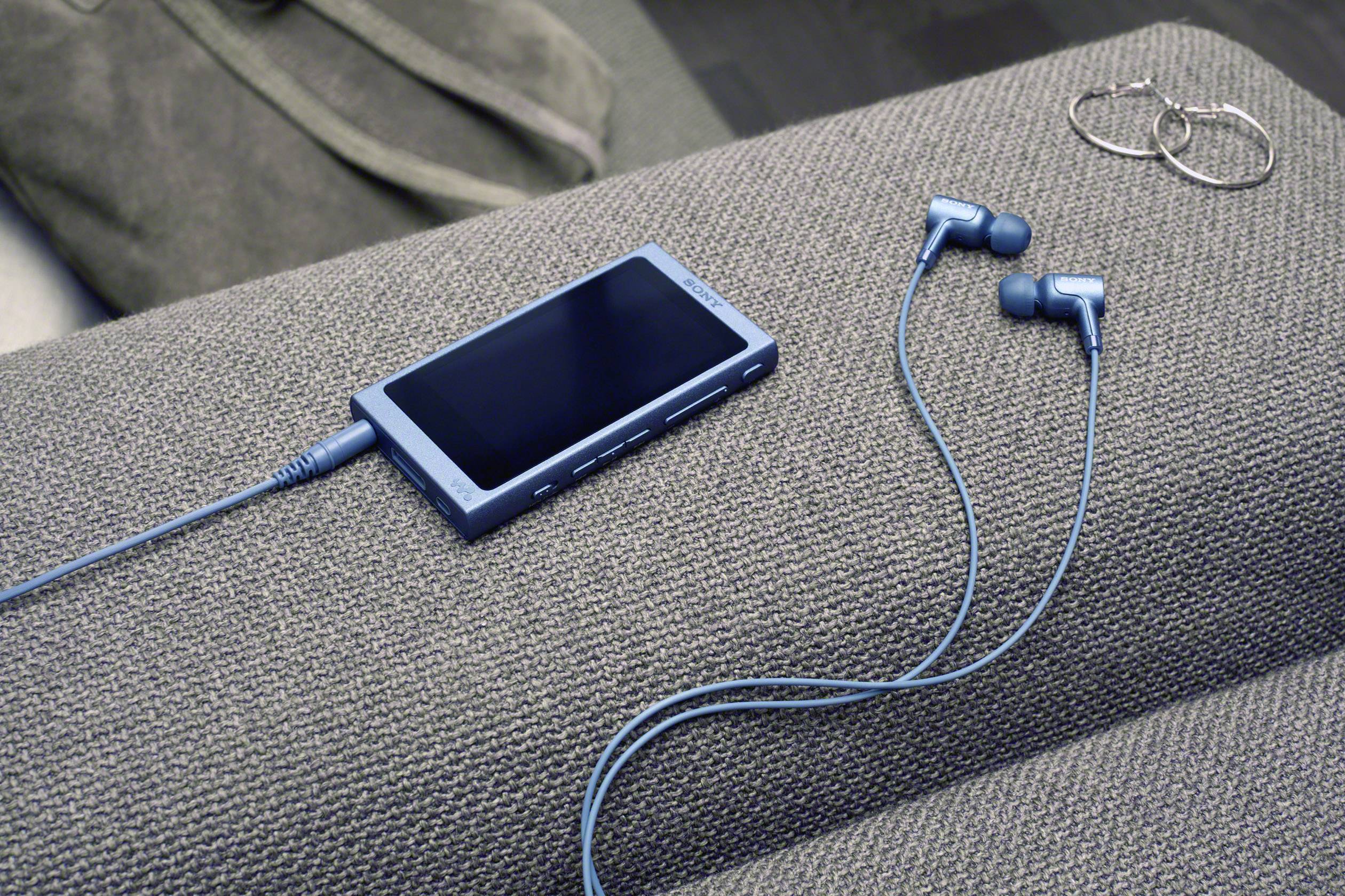 Sony NW-A45HN MP3-Player 16 GB Blau Bluetooth®, Digitale Geräuschminimierung, High-Resolution Audio, NFC