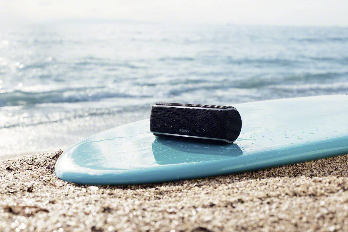 Sony SRS-XB21 Bluetooth® Lautsprecher AUX, NFC, staubfest, Wasserfest Schwarz