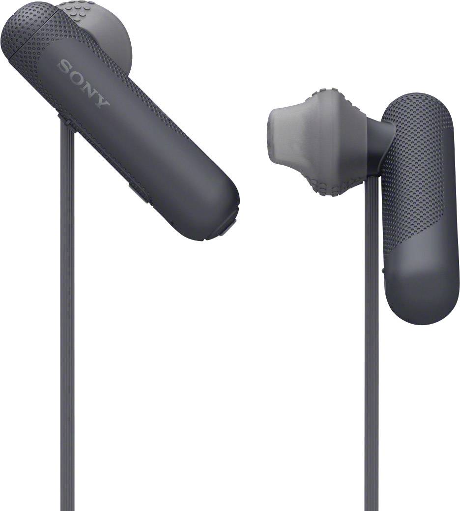 Sony WI-SP500 In Ear Kopfhörer Bluetooth® Schwarz Headset, Nackenbügel, NFC, Schweißresistent Sport