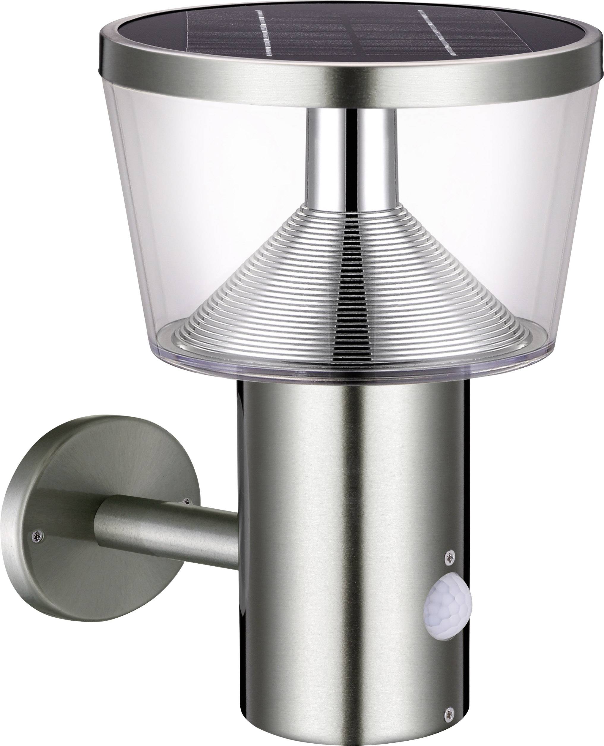 Polarlite WLSS02PIR PL-8228605 Solar-Außenwandleuchte mit Bewegungsmelder   3 W Warmweiß