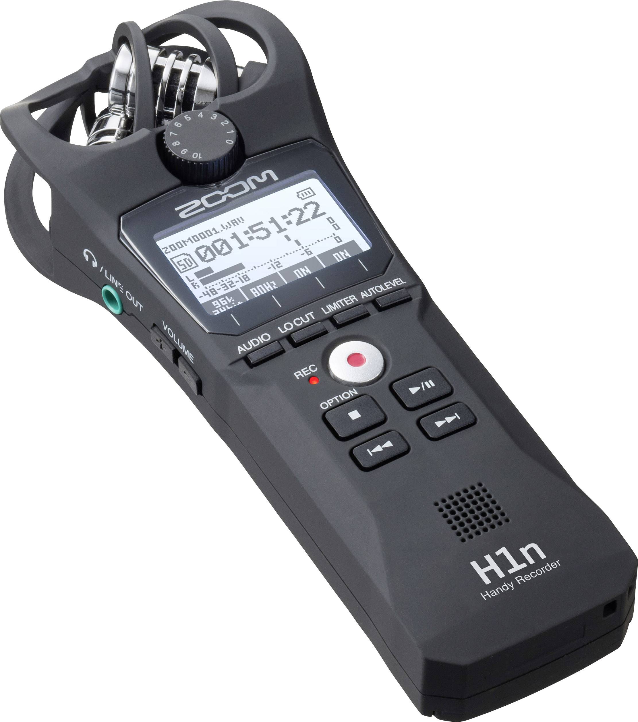 Zoom H1n Mobiler Audio-Recorder Schwarz