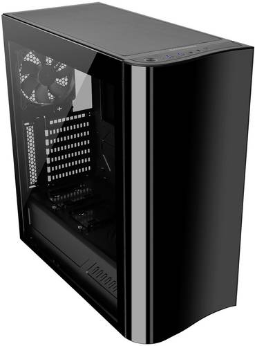 Thermaltake View 22 TG Midi-Tower PC-Gehäuse Schwarz Seitenfenster, 1 vorinstallierter Lüfter