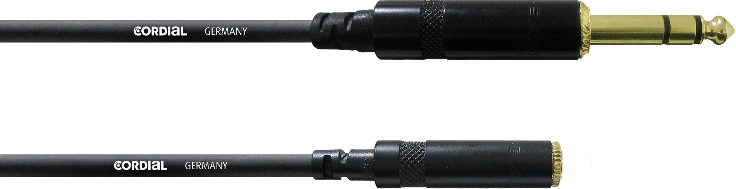 Cordial CFM 3 VY Audio Verlängerungskabel [1x Klinkenstecker 6.35 mm - 1x Klinkenbuchse 3.5 mm] 3.0