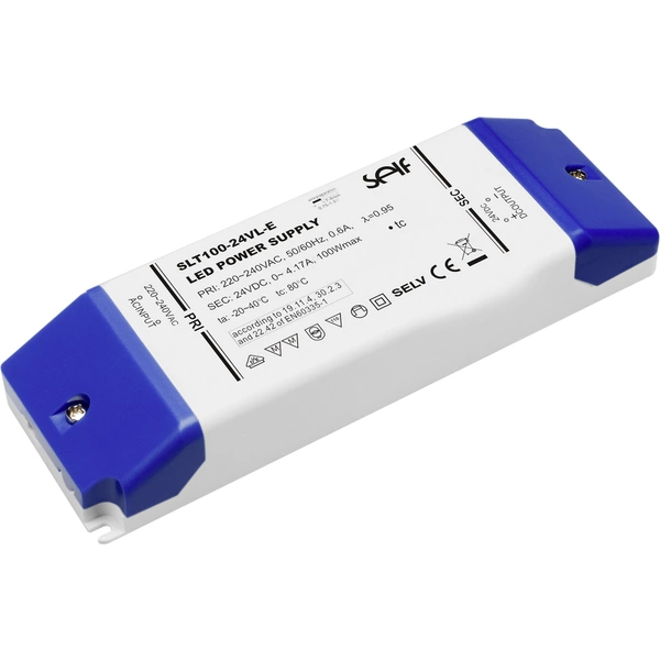 Self Electronics SLT100-12VL-E LED-Trafo Konstantspannung 100W 0 - 8.33A 12 V/DC nicht dimmbar, Möbelzulassung, Überlastschutz Self Electronics SLT100-12VL-E LED-Trafo Konstantspannung 100W 0 - 8.33A 12 V/DC nicht dimmbar, Möbelzulassung, Überlastschutz