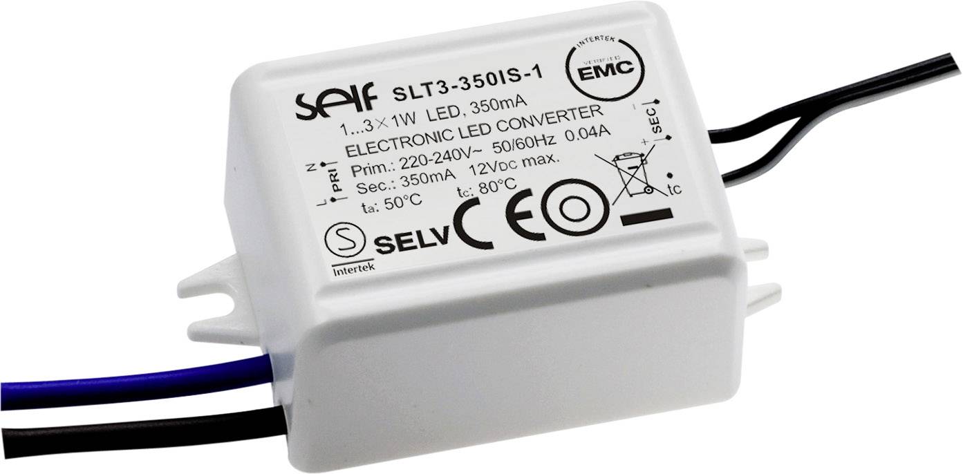 Self Electronics SLT3-700IS-1 LED-Treiber Konstantstrom 2.94W 700mA 2.0 - 4.2 V/DC Möbelzulassung, nicht dimmbar, Überlastschutz