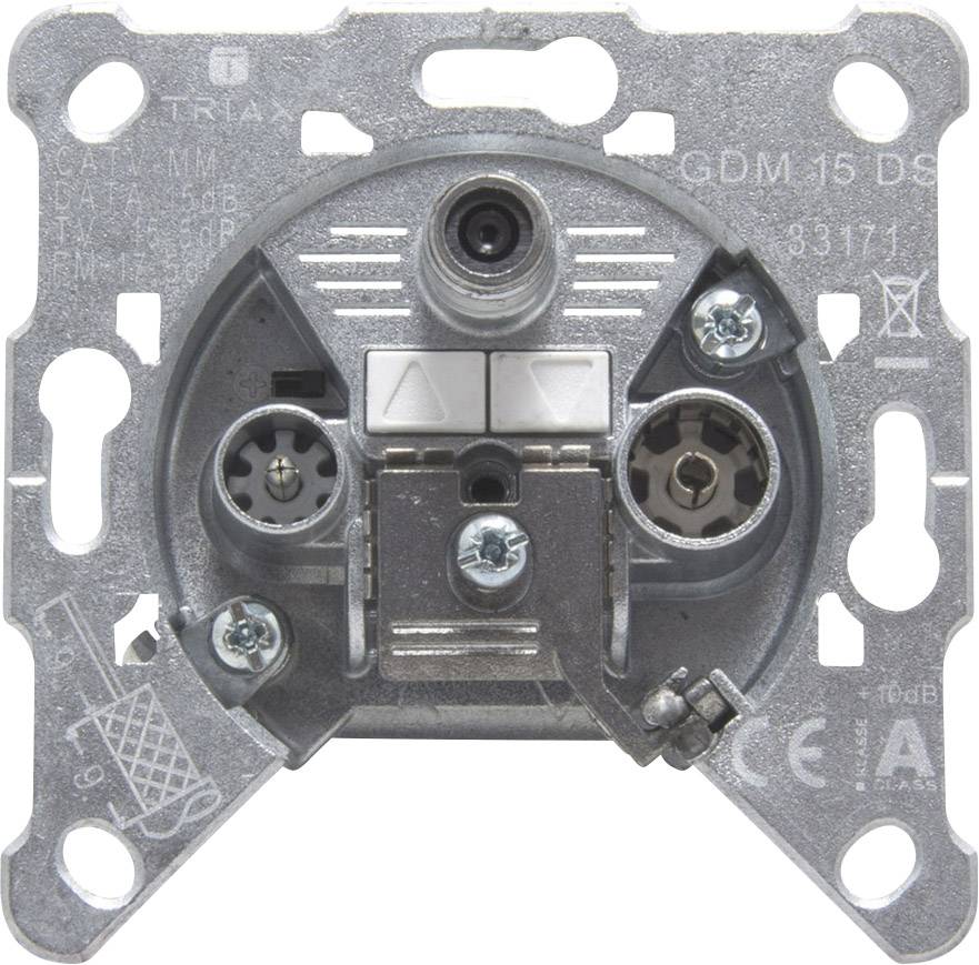 Triax GDM 15 Antennendose Data, UKW, TV Unterputz Durchgangsdose