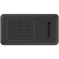 Verbatim Store 'n' Go Secure Portable SSD 256GB Externe SSD USB-A (USB 3.2 Gen 2) Schwarz 53402 Verbatim Store 'n' Go Secure Portable SSD 256GB Externe SSD USB-A (USB 3.2 Gen 2) Schwarz 53402