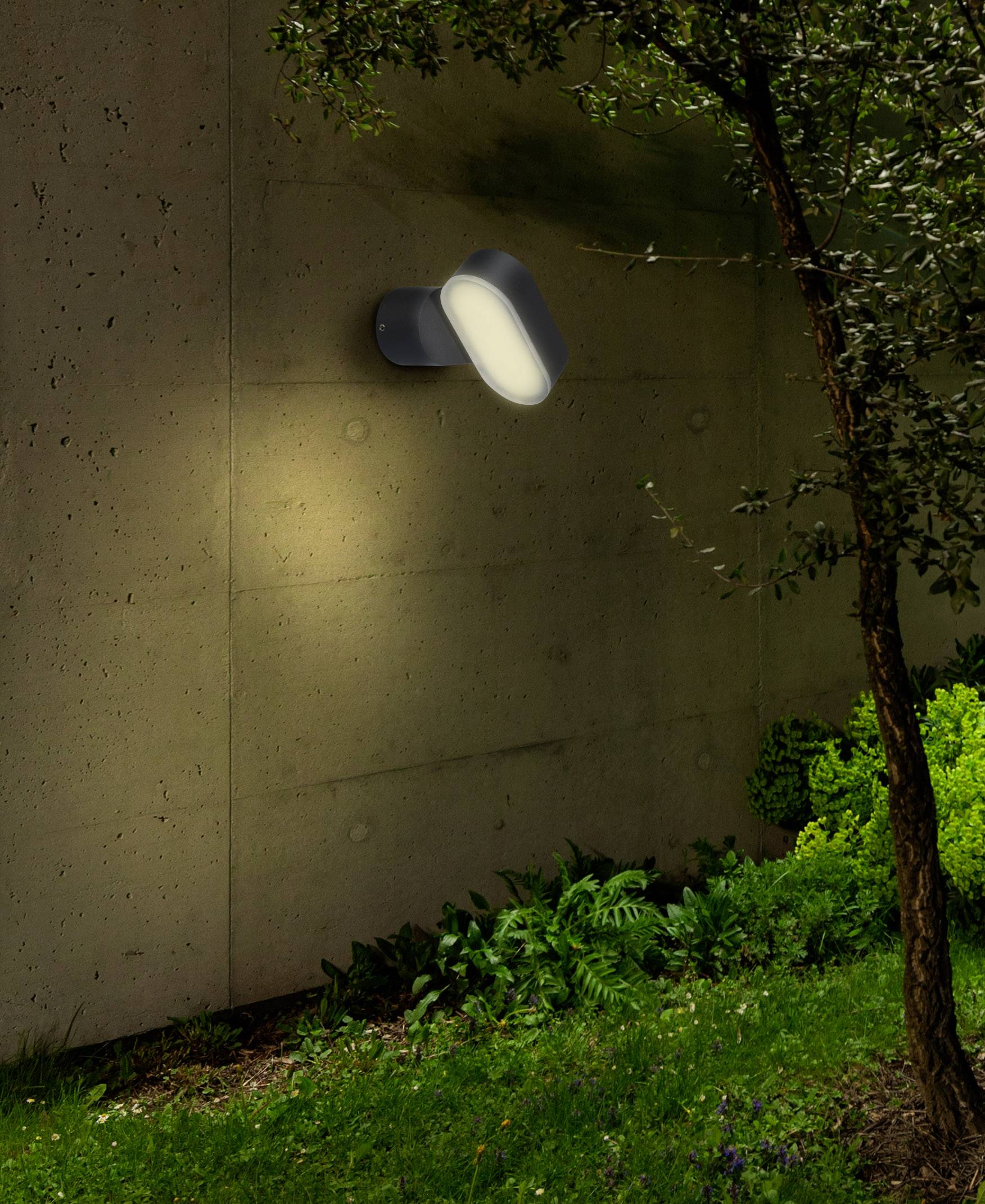 Polarlite Spot PL-8232025 LED-Wandleuchte Dunkelgrau