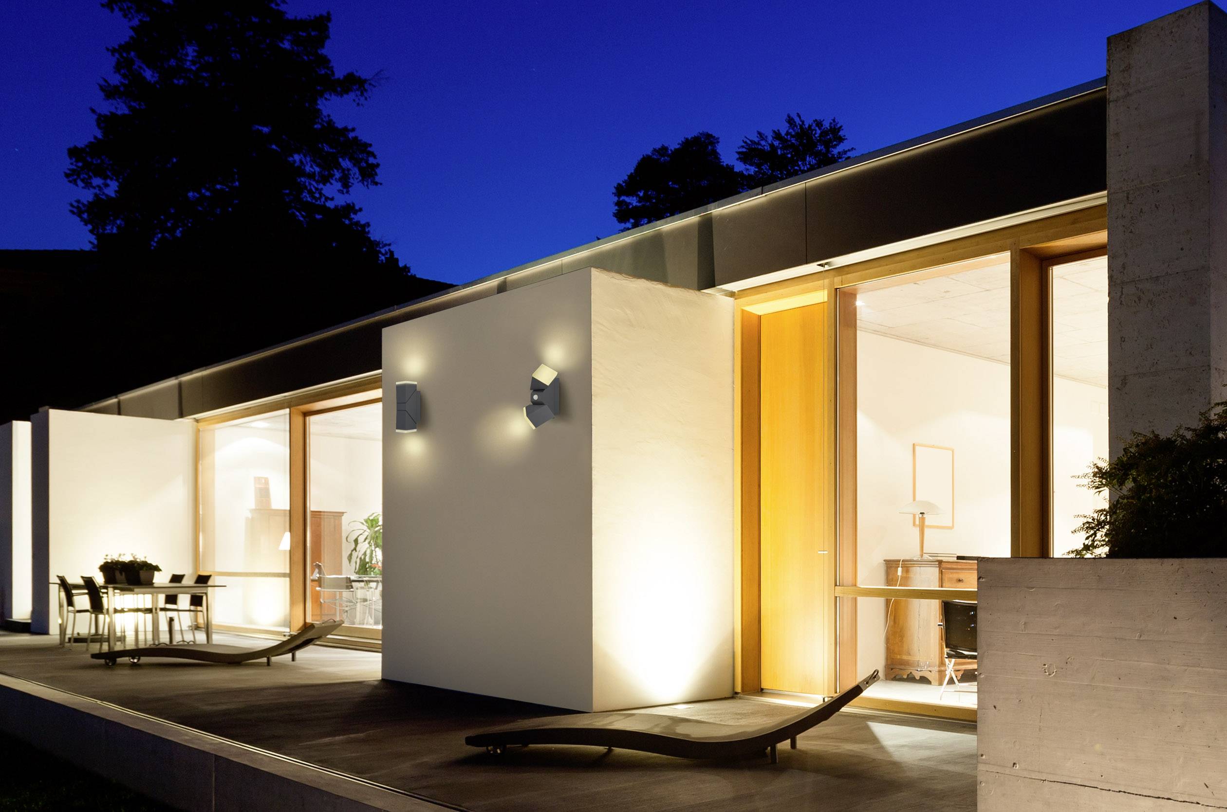 Polarlite Spot Pir13 PL-8232030 Wandleuchte mit Bewegungsmelder 13W Dunkelgrau