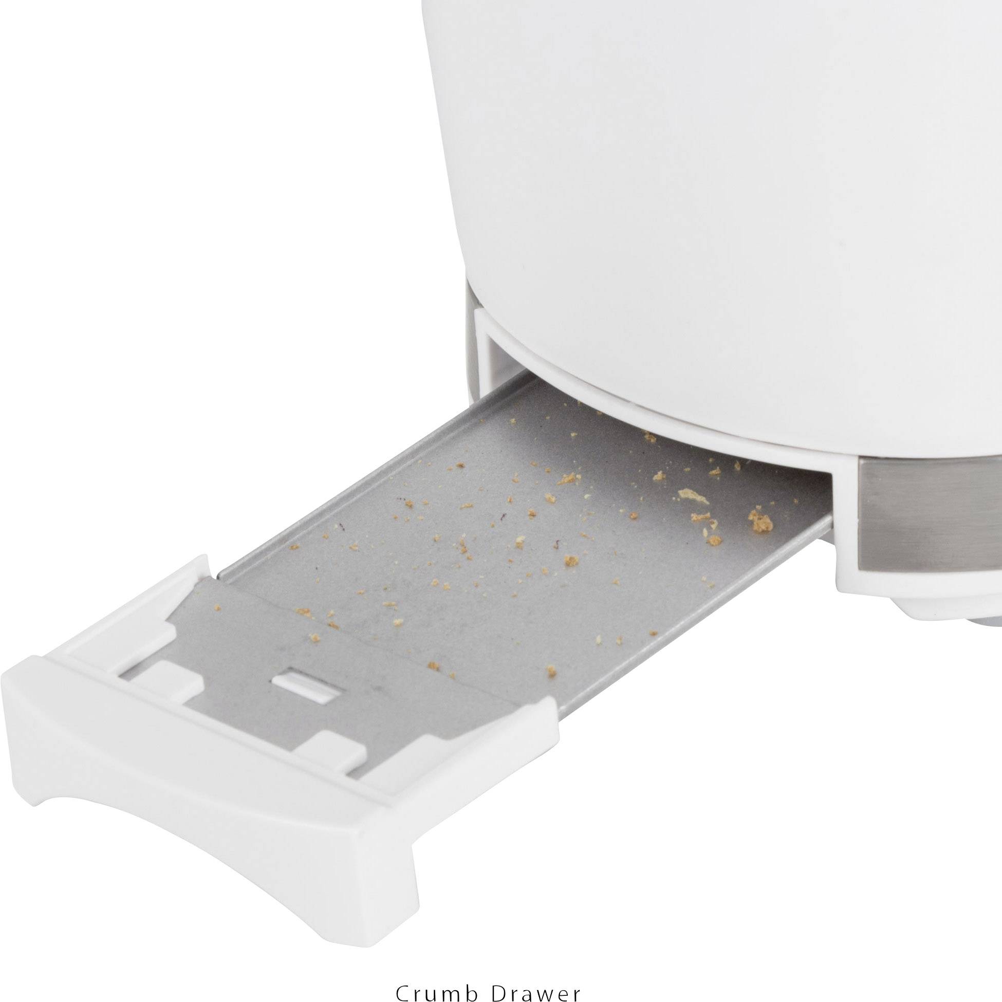 Clatronic TA3690 Toaster mit Brötchenaufsatz Weiß