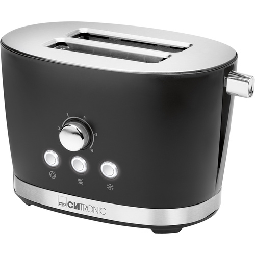 Clatronic TA3690 schwarz Toaster mit Brötchenaufsatz Schwarz