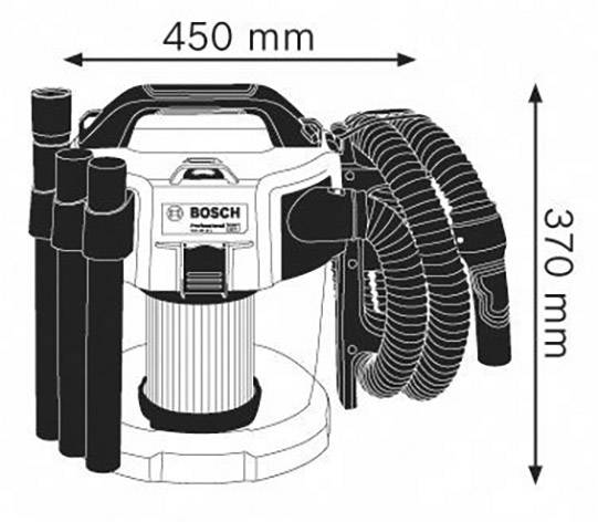 Bosch Professional GAS 18V-10L solo 06019C6300 Nass-/Trockensauger 10l ohne Akku, Staubklasse L zertifiziert