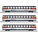 Märklin 43650 H0 3er-Set Schnellzugwagen "Gotthard Panorama Express" der SBB 1. Klasse