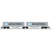 Märklin 47803 H0 Doppel-Containertragwagen der AAE Cargo "Maersk"