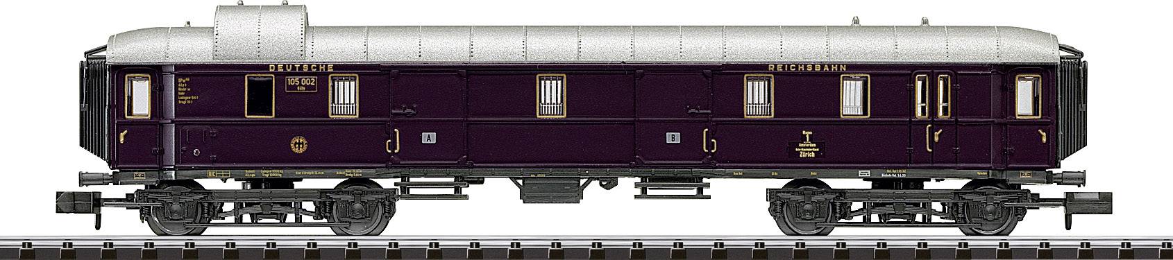 MiniTrix T15539 N 6er-Set Schnellzugwagen "Rheingold" der DRG