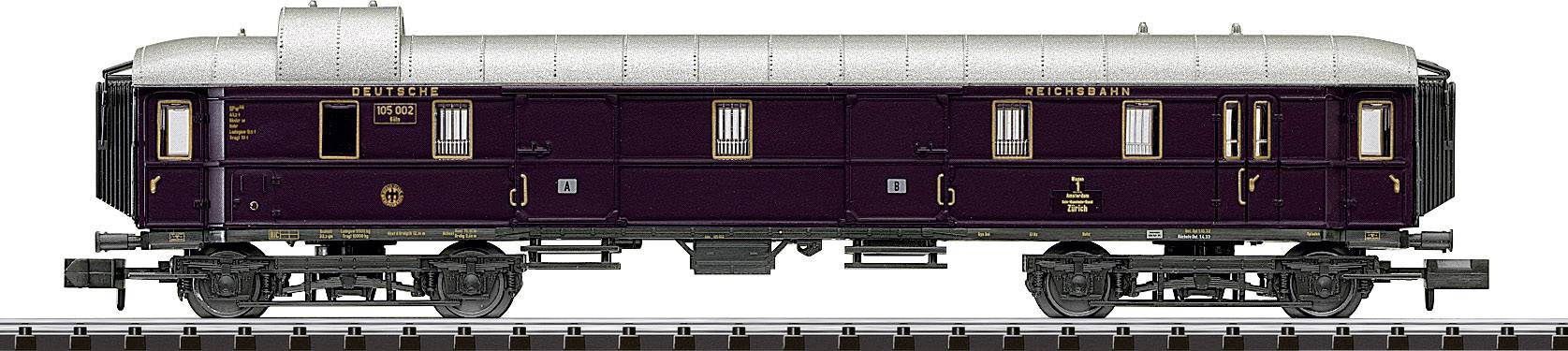 MiniTrix T15539 N 6er-Set Schnellzugwagen "Rheingold" der DRG