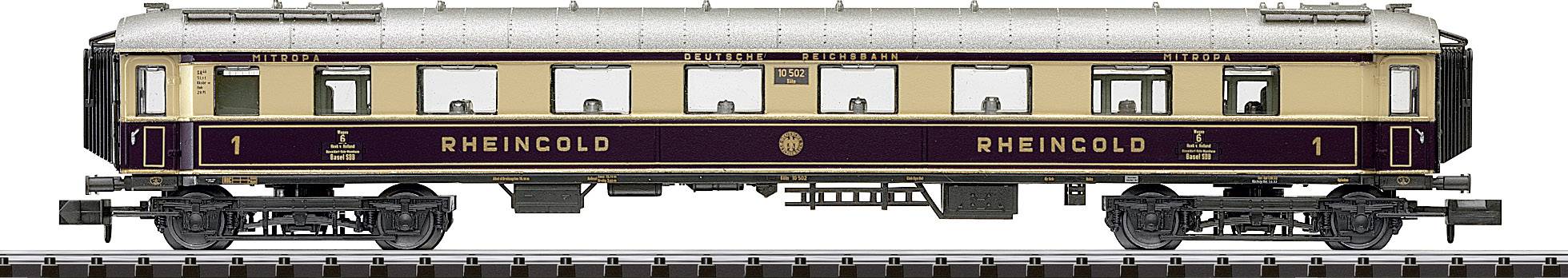 MiniTrix T15539 N 6er-Set Schnellzugwagen "Rheingold" der DRG