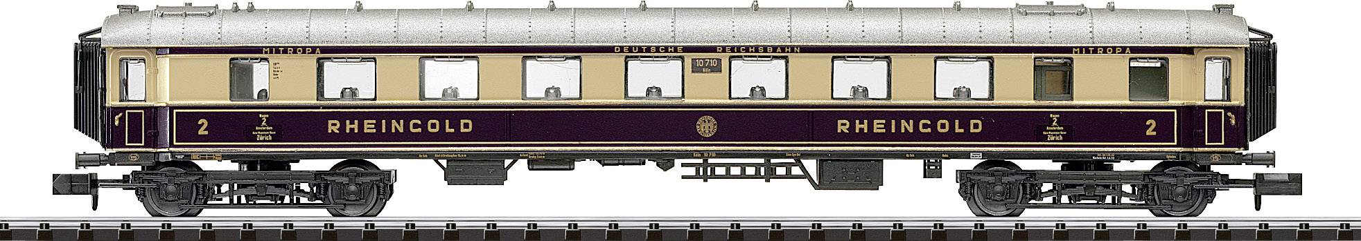 MiniTrix T15539 N 6er-Set Schnellzugwagen "Rheingold" der DRG