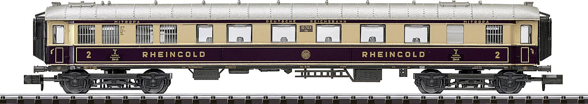 MiniTrix T15539 N 6er-Set Schnellzugwagen "Rheingold" der DRG