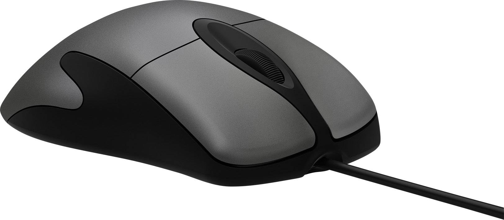 Microsoft Intellimouse Classic Maus USB BlueTrack Schwarz, Dunkelgrau 5 Tasten 3200 dpi