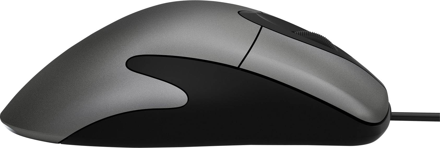 Microsoft Intellimouse Classic Maus USB BlueTrack Schwarz, Dunkelgrau 5 Tasten 3200 dpi