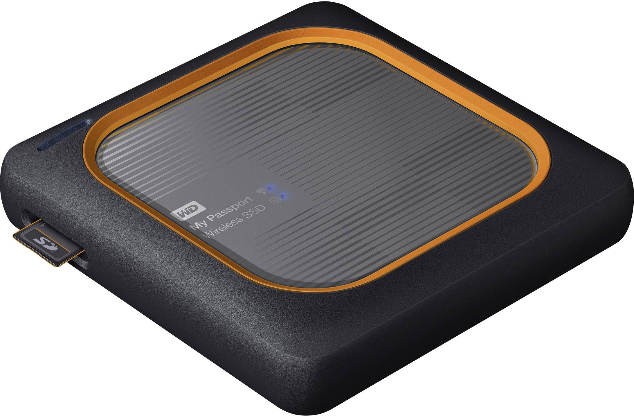WD My Passport™ Wireless SSD 1 TB WLAN-SSD-Festplatte USB Host, USB 3.2 Gen 1 (USB 3.0), WLAN 802.11 b/g/n Grau  WDBAMJ0010BGY-EESN
