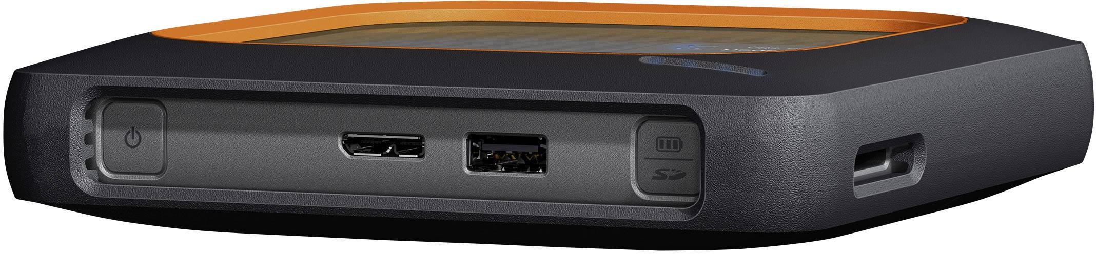 WD My Passport™ Wireless SSD 1 TB WLAN-SSD-Festplatte USB Host, USB 3.2 Gen 1 (USB 3.0), WLAN 802.11 b/g/n Grau  WDBAMJ0010BGY-EESN