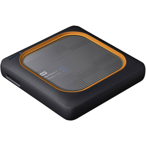 WD My Passport™ Wireless SSD 1 TB WLAN-SSD-Festplatte USB Host, USB 3.2 Gen 1 (USB 3.0), WLAN 802.11 b/g/n Grau  WDBAMJ0010BGY-EESN