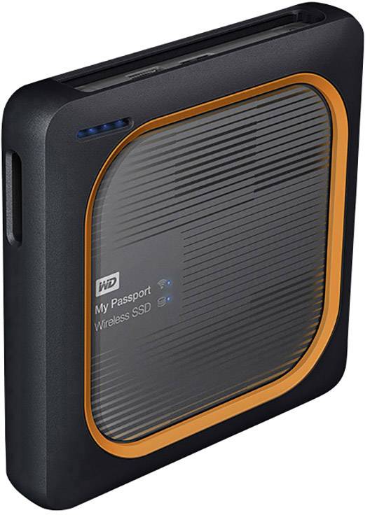 WD My Passport™ Wireless SSD 500 GB WLAN-SSD-Festplatte USB Host, USB 3.2 Gen 1 (USB 3.0), WLAN 802.11 b/g/n Grau  WDBAMJ5000AGY-EESN
