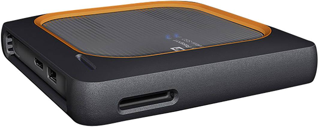 WD My Passport™ Wireless SSD 500 GB WLAN-SSD-Festplatte USB Host, USB 3.2 Gen 1 (USB 3.0), WLAN 802.11 b/g/n Grau  WDBAMJ5000AGY-EESN